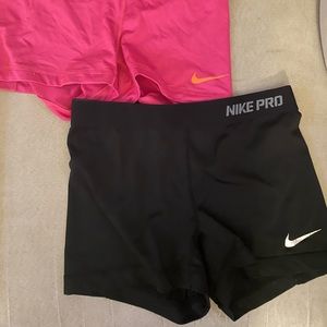 Nike Pro spandex shorts (2 pairs)